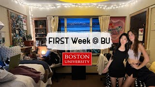 Realistic First Week at College Boston University Move in [upl. by Dougal]