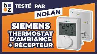 Thermostat dambiance sans fil RDH10RFSET  récepteur SIEMENS  Test et Avis [upl. by Sally]