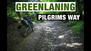 YAMAHA WR250F TRAIL RIDING IN UK  Greenlaning Pilgrims Way Kent [upl. by Bor885]