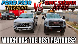 2024 GMC Sierra 2500 AT4X VS Ford F350 Platinum Tremor The Ultimate HD Comparison [upl. by Currey]