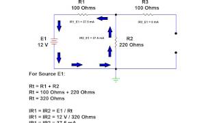 Online Tutorial on the Superposition Theorem  Electronics Technician Certificate Program  GBC [upl. by Novyad]