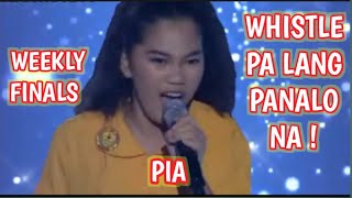 WHISTLE PA LANG PANALO NA  WEEKLY FINALS  PIA  Tawag Ng Tanghalan SCHOOL SHOWDOWN SHOWTIME [upl. by Sib]