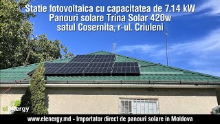 Energia Solara in Republica Moldova  statie de 714 kW in satul Cosernita [upl. by Gore]