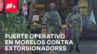 Operativo contra extorsionadores en Morelos Detienen a líder de halcones de la Familia Michoacana [upl. by Arteid]