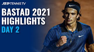 Musetti Cuevas In Action Ymer Plays Ruusuvuori  Bastad 2021 Day 2 Highlights [upl. by Yraccaz486]