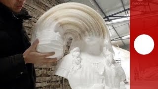 Watch Your Head Mesmerizing paper sculptures morph into bizarre forms [upl. by Richella]