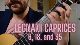 Legnani Caprices Nos 6 18 and 35 [upl. by Idzik]