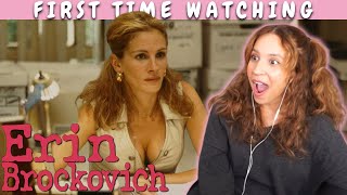 Erin Brockovich 2000 ♡ MOVIE REACTION  FIRST TIME WATCHING [upl. by Terrill]