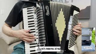 VENDIDA Acordeon Petromilli italiana  35 de voz oitavada 45cm teclado Valor 950000 [upl. by Uhej]