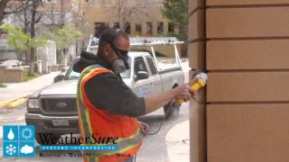 Vertical Caulking Demo with Dow Corning 795 [upl. by Laflam161]