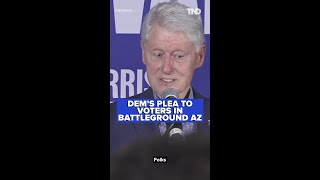 Bill Clinton surprises McDonalds workers while campaigning for Kamala Harris in Georgia [upl. by Acinorrev]