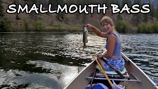 Fly Fishing for Okanagan Smallmouth Bass bassfishing flyfishing fishing [upl. by Nivlac]