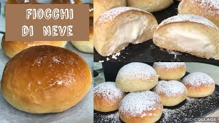 FIOCCHI DI NEVE  Poppella Ricetta originale  Brioche ripiene [upl. by Hilbert717]