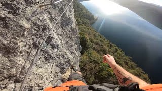 Extreme via ferrata without security ⛰️ Insane mountain adventure in POV with GoPro 👀 IMMERSION 🇫🇷 [upl. by Yeoj]