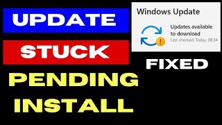 Windows Update Stuck on Pending Install Error Fixed [upl. by Kciv]