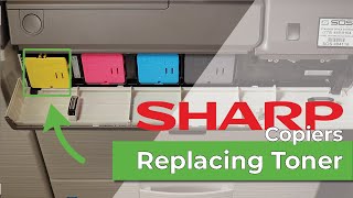 Replacing Toner in a Sharp Copier [upl. by Noivart164]