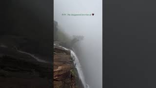 Bandaje Falls at its best💚⛰️ traveldiaries monsoonadventures themonkwanders [upl. by Parfitt242]