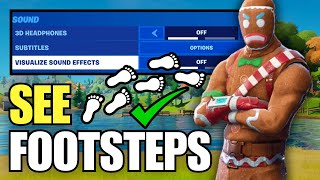 How To See Footsteps in Fortnite Settings [upl. by Eidak]