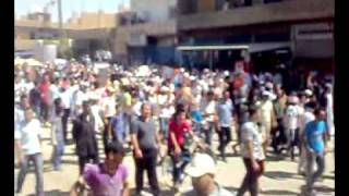 Dissident demonstration in alQamishli Qamişlo Syria  August 26 2011 KurdWatchOrg [upl. by Einnij]