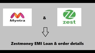 zestmoney 0 interest EMI loan on myntrafull details live demo [upl. by Nnaasil228]