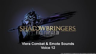 FFXIV Viera Voice 12 Combat amp Emotes [upl. by Einallem835]