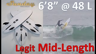 Firewire Machado Sunday 68 Review  definitely a MidLength [upl. by Eelirol]