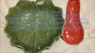 Olfaire Ceramics Leaf Bowl and Leaf Spoonrest Made in Portugal [upl. by Franni478]