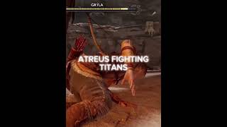 Atreus vs kratos fighting titans godofwar gow whatif [upl. by Cheadle]