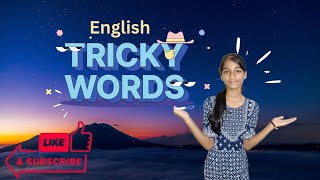 Some English Tricky words  by Manyata Edutech  trickywords english edutech learnenglish learn [upl. by Tayler]