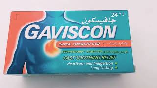 Gaviscon Extra strength 500 tablets for Gastric acidityIndigestion heartburn review Medic Health [upl. by Arras]