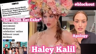 Haleyybaylees quotLet Them Eat Cakequot Video Influenced Mass BLOCKING Of Celebrities blockout2024 [upl. by Roman]