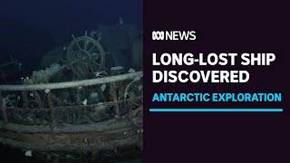 Ernest Shackletons ship Endurance found beneath Antarctic ice  ABC News [upl. by Lebama]