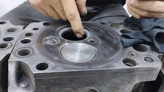 Diesel Cylinder Head Valve Laping head seat cutting valve grinding surface [upl. by Merdith]