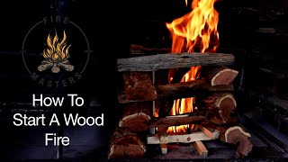 How to Start a Wood Fire [upl. by Shayla]