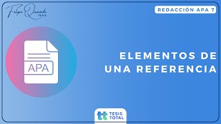 💡Cómo elaborar REFERENCIAS APA 7 [upl. by Oralie]