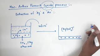 Class 12 Metallurgy  Mac Arthur Forrest cynide process Extraction of silver and gold [upl. by Lemart723]