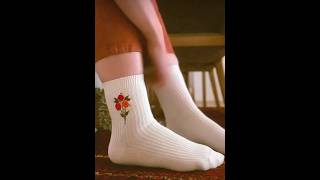 Amazing embroidered socks design idea [upl. by Emmerich]