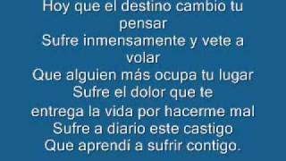 sufre con letra [upl. by Harac]