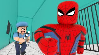 Fake SPIDERMAN Crime Hunt  Successful Prison Break in Roblox 3D [upl. by Remde]