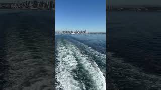 Seattle to Bainbridge Island Ferry seattle travel ferry water nature [upl. by Leira]