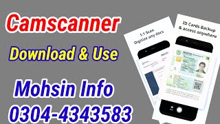 Camscanner  Download and Use [upl. by Ayadahs]