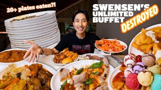 Swensens Unlimited All You Can Eat Buffet SMASHED  20 Plates of Food Eaten  Best Halal Buffet [upl. by Luo]