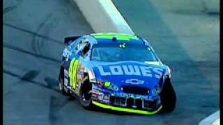 2005 Chevy 400  Jimmie Johnson Crash [upl. by Dan]