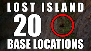 ARK Lost Island  20 Base locations rat holes hidden areas caves alpha spots and more [upl. by Ellehcsor150]