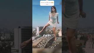 Giant Girl Appears in the City 😱 shorts viral funny [upl. by Wehttan994]