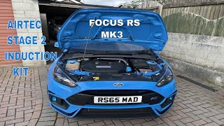 Stage 2 AIRTEC Induction Kit Install On My Focus RS MK3 [upl. by Nayrb]