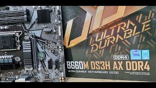 12th Generation Gigabyte B660M DS3H AX DDR4 Unboxing fist looks Tech Land [upl. by Ko790]