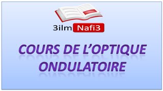 Cours Optique Ondulatoire 10  la Diffraction 2 [upl. by Nosnev]