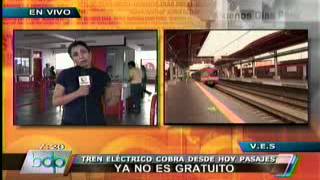 Tren Eléctrico inicia hoy cobro de pasajes [upl. by Eiramanitsirhc971]