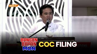 COC filing nagpapatuloy sa ikapitong araw  BangonBayanWithMon [upl. by Osber]